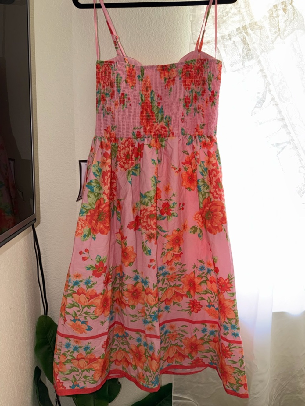 Floral Printed Sweetheart Neck Midi Dress XL - Picture 4 of 8